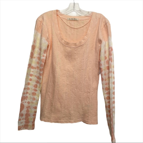 Free People Big Sur with Tie Dye Long Sleeves Size L - Picture 3 of 6